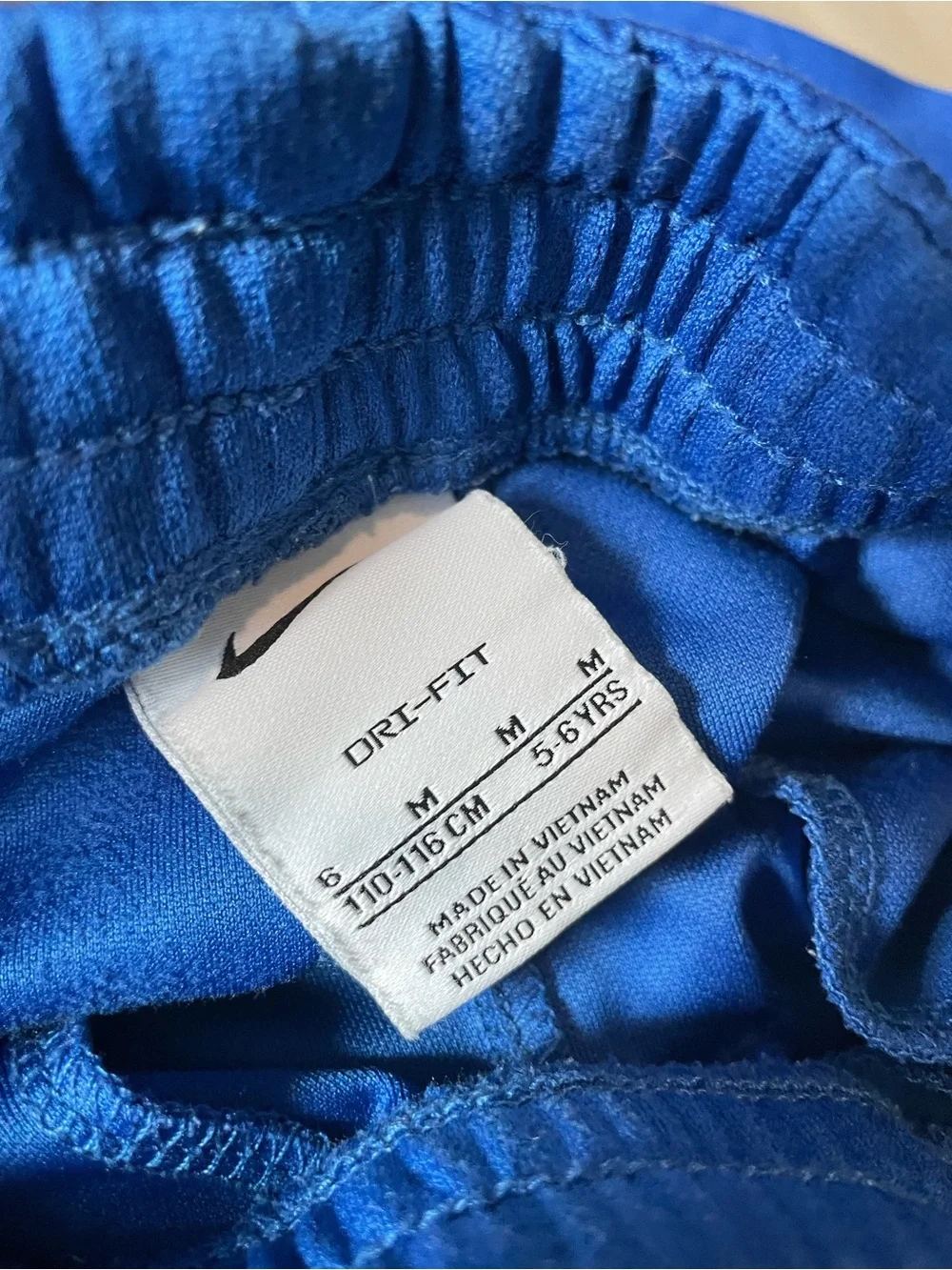 Nike Royal Blue Boys' Athletic Shorts with Black Swoosh